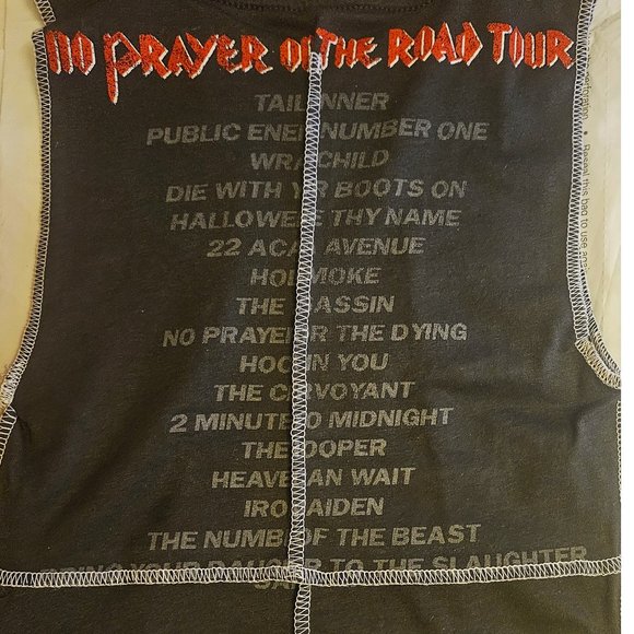 Iron Maiden No Prayer On The Road Tour metal rock Official Tank Top L NWT - Picture 6 of 7